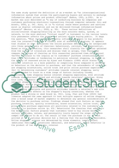 Factors that Motivate Consumers Towards Internet Shopping