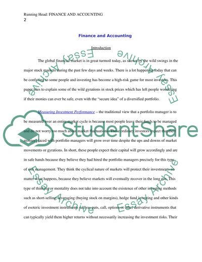 Easuring Investment Performance. International Investments. Hedge Funds and the Madoff Scandal