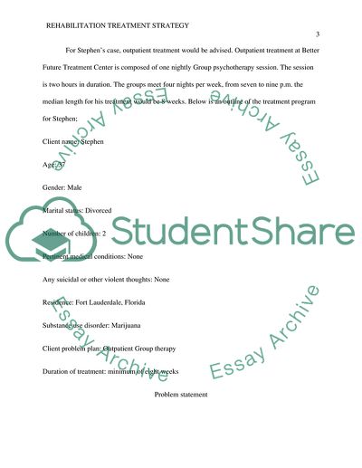 Substance Abuse Case