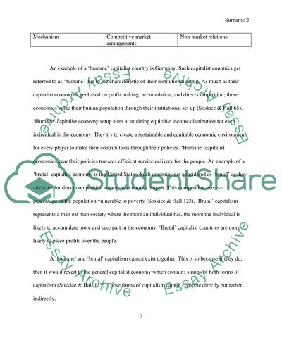 Capitalism and Socialism