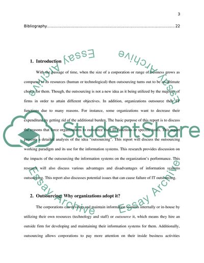 Management Information and Communication Systems - Outsourcing