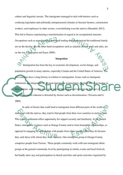 The Incorporation of Immigrants in Growing Urban Areas