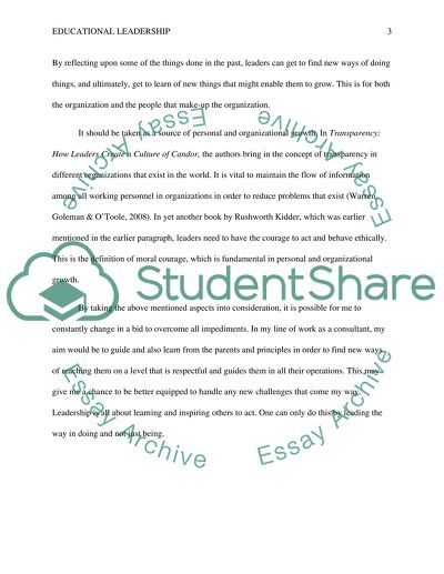 Educational Leadership