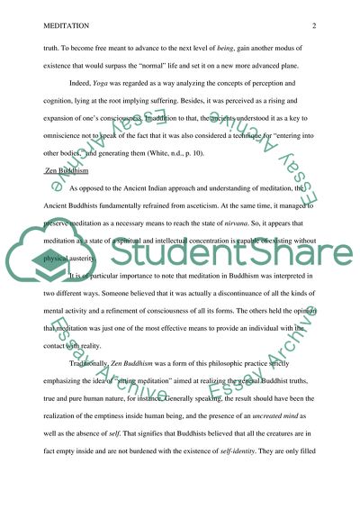 The Role of Meditation in Ancient Indian, Buddhist and Daoist Philosophy