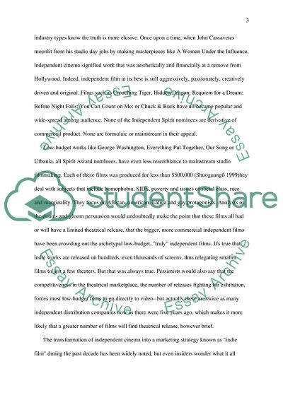 American Independent Cinema: Hollywood vs. the Independent