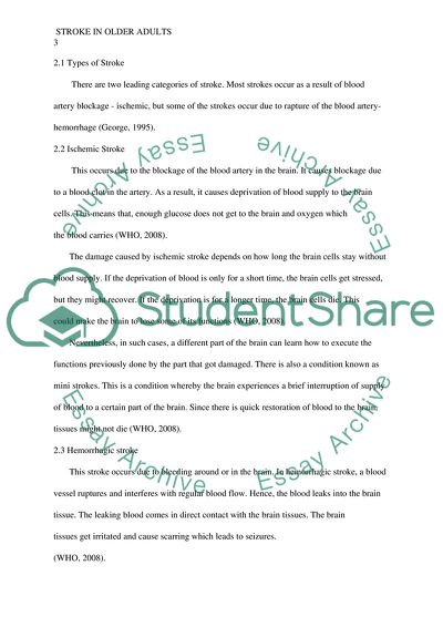 Stroke in Older Adults