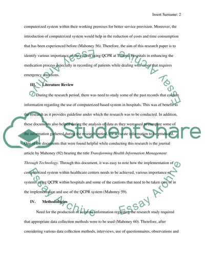 Integration of Focused Assessments and Review of Systems using QCPR at Trauma Hosiptal