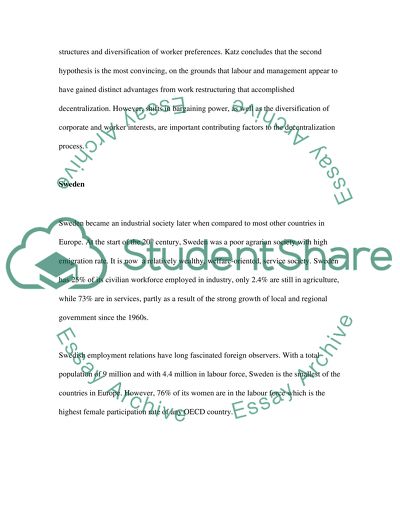 Globalization and Convergence of National Patterns of Employment Relations