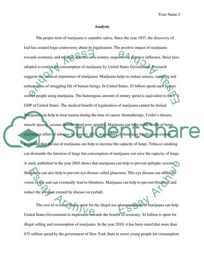 The Sense of the Legalization of Marijuana