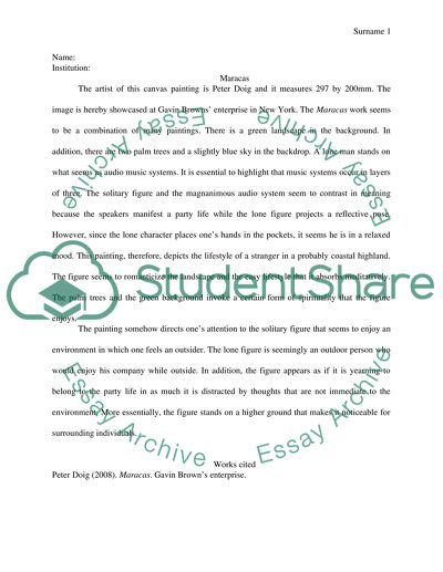 Maracas by Peter Doig