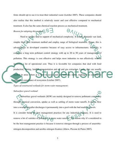 Constructed subsurface wetlands for storm water management: UK and US