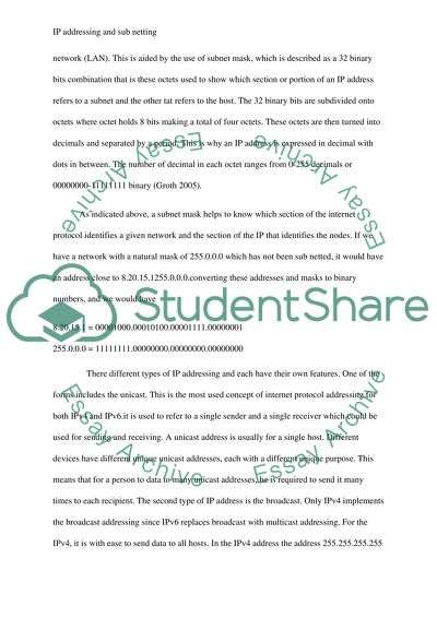 IP Addressing and Subnetting