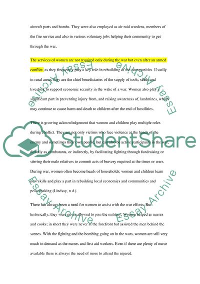 The Role Of Contemporary War