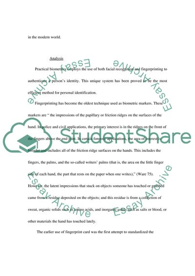 Biometrics and Strong Authentication