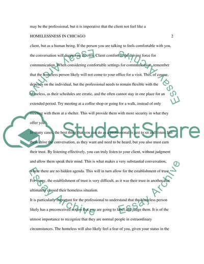 Homelessness in Chicago