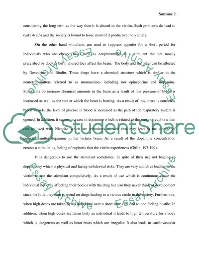 Abuse of Substance in Our Society