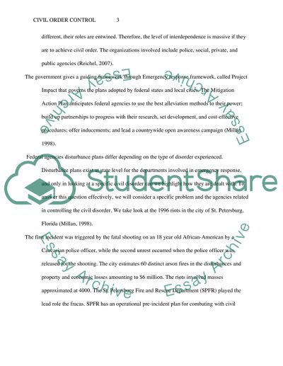 Civil Order Control in the US vs. Other Nations