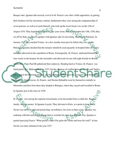 The Life of Jesuit Saint Francis Xavier