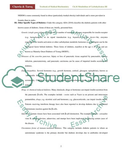 Diabetes Mellitus Type II