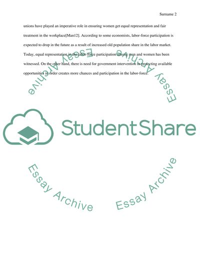 Trends in Labor Force Participation