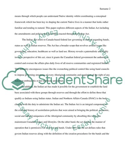 ANISHINABBE STUDIES ( FINAL PAPER)