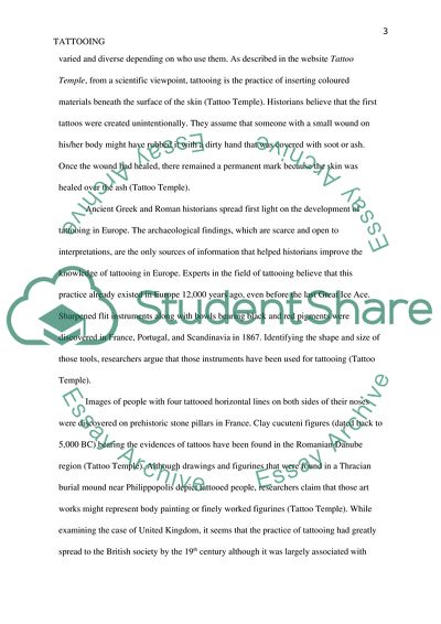 Tattooing and Criminological Research in the Area of Forensics