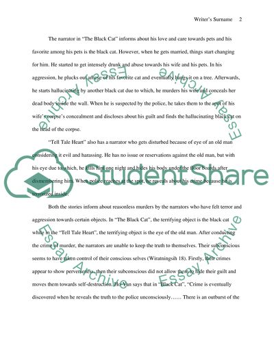 The Narrators in Poes Short Stories Tell-Tale Heart and Black Cat