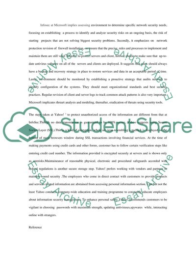 Summary (Information Security Management )