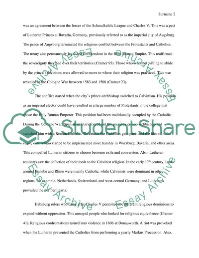 German Civilization: 30 years war after reformation