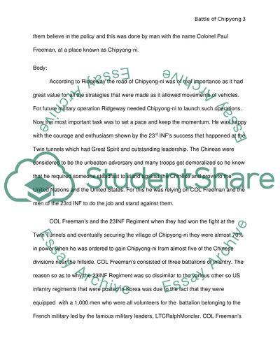 Battle of Chipyong-Ni - Mission Command of COL Freeman