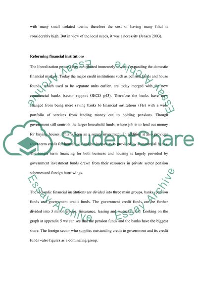 Liberalisation of the financial sector iceland