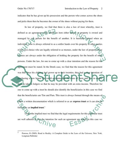 INTRODUCTION TO THE LAW OF PROPERTY