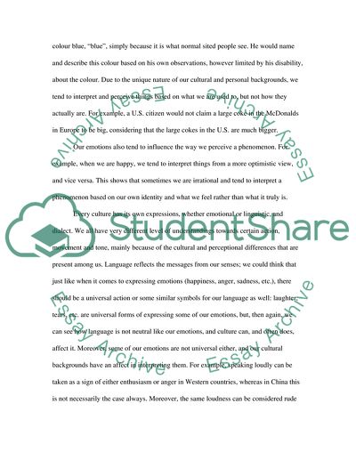 Different Cultural Backgrounds: Understandings toward Our Surroundings