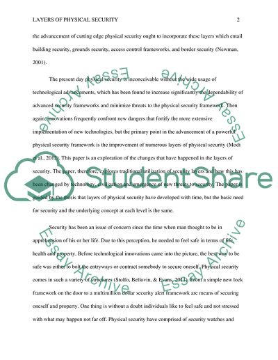 Layers of Physical Security