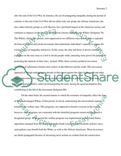 Human racial inequality from early colonization to Civil War