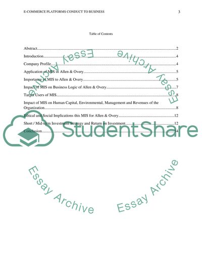 E-Commerce Platforms Conduct to Businesss