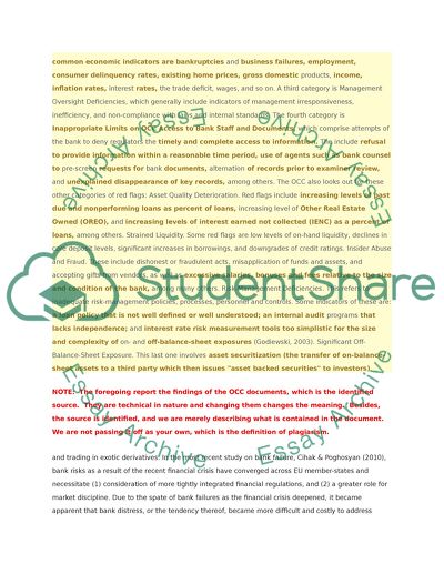 What are the main determinants of bank failure