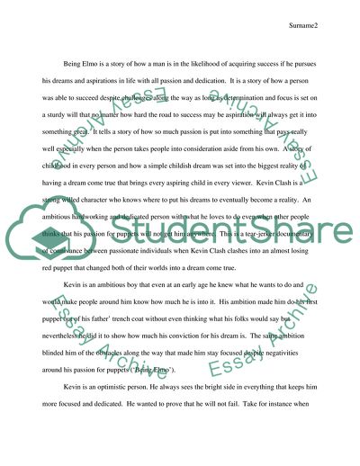 Being Elmo Character Study