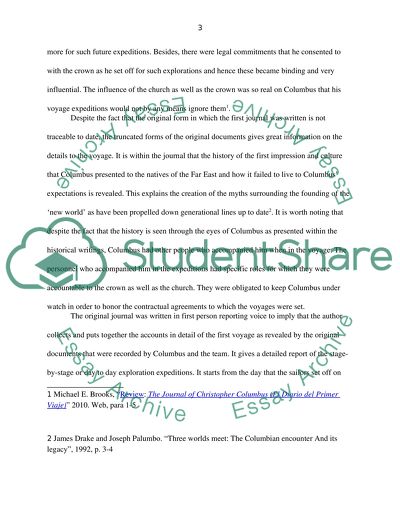 Columbuss First Journal