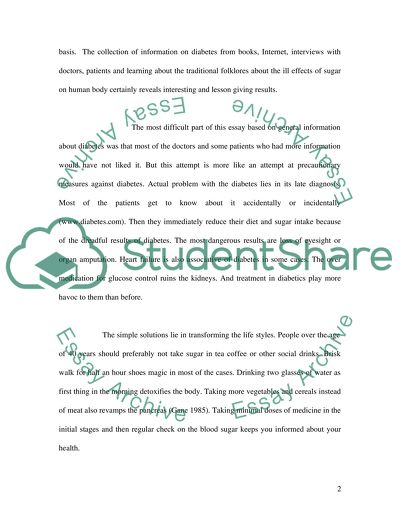 Diabetes statistics essay 07 picture