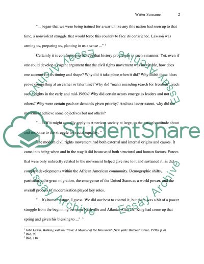 Analysis of Civil Rights Movement