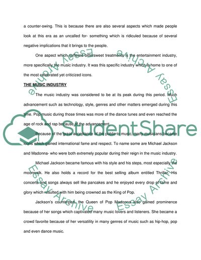 1980 Pop Era: The Struggle of Music