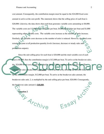 Finance and Accounting Issues