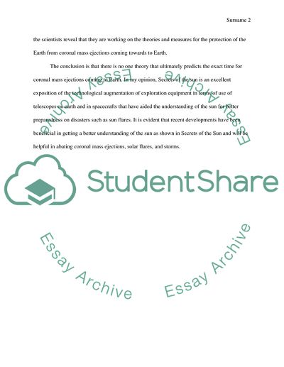 Secrets of the Sun as an Excellent Exposition of the Technological Augmentation