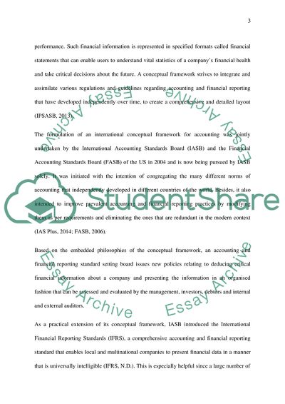 Financial Reporting and Analysis - Conceptual Framework and Financial Statements