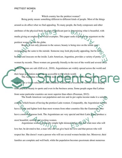 Which country has the prettiest women