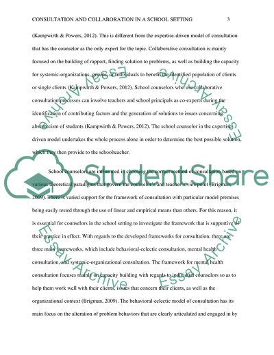 Consultation and Collaboration