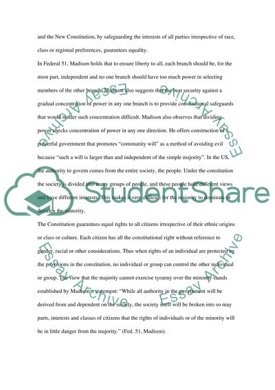 Madison federalist 10 and 51