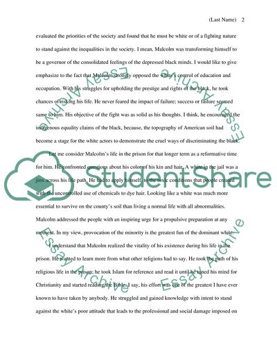 Malcolm Xs realization of self identity