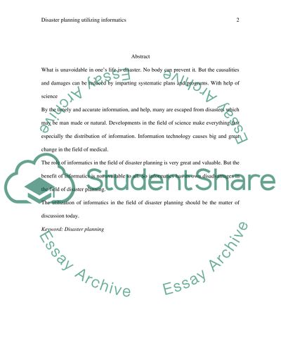 Disaster Risk Reduction